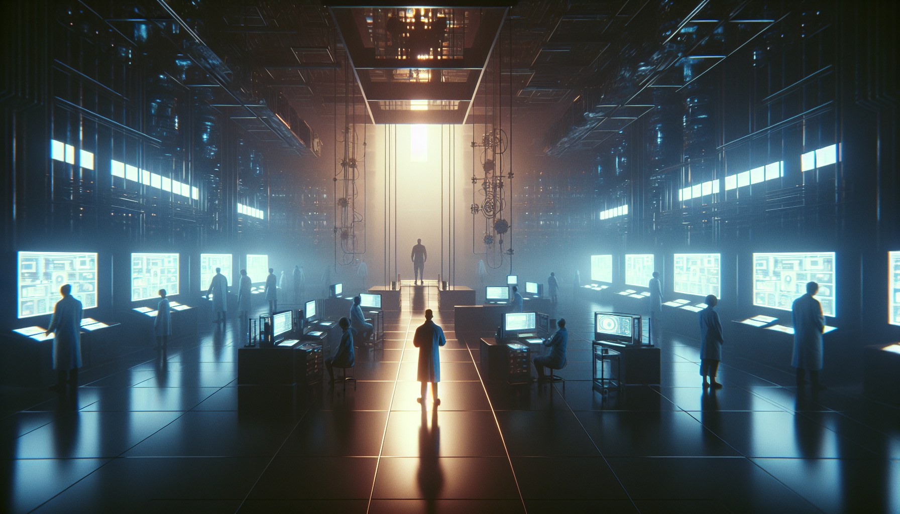 A cinematic, editorial wide shot picture that is inspired by the filmmaking styles often used in older motion pictures. 