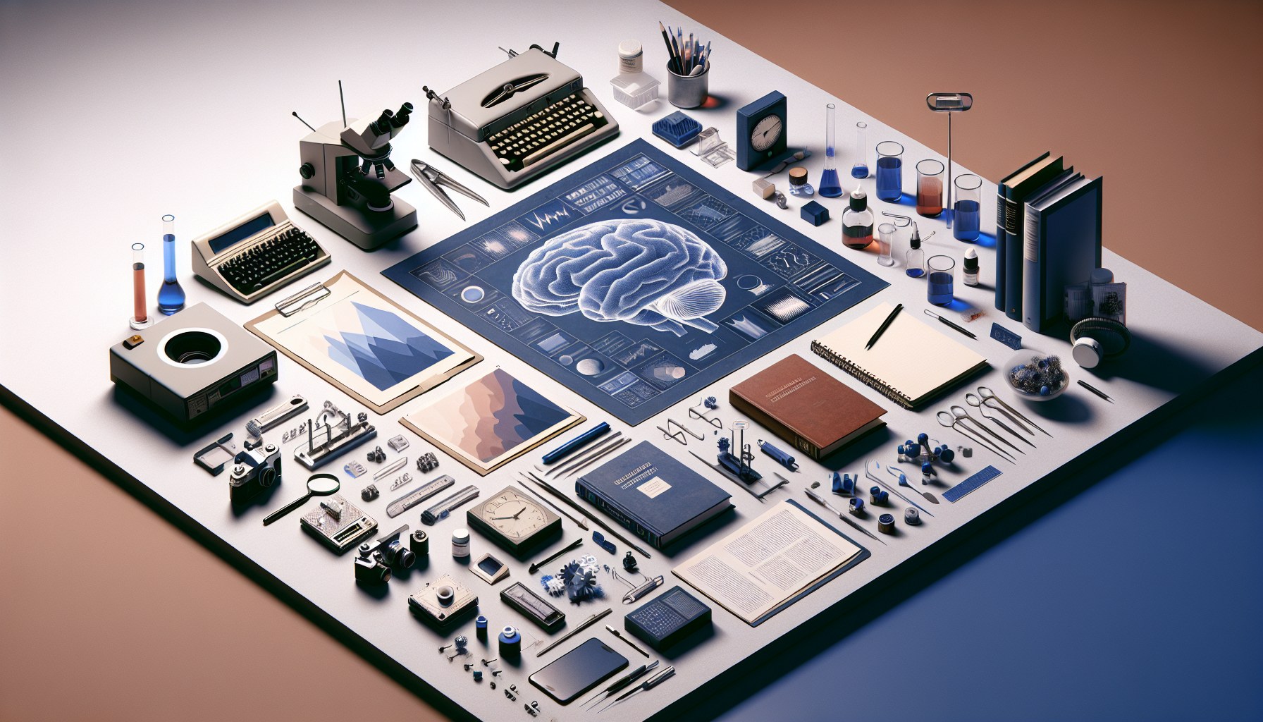 Create a 16:9 editorial illustration for an article with a still life studio aesthetic similar to Wolfgang Tillmans/Kinf
