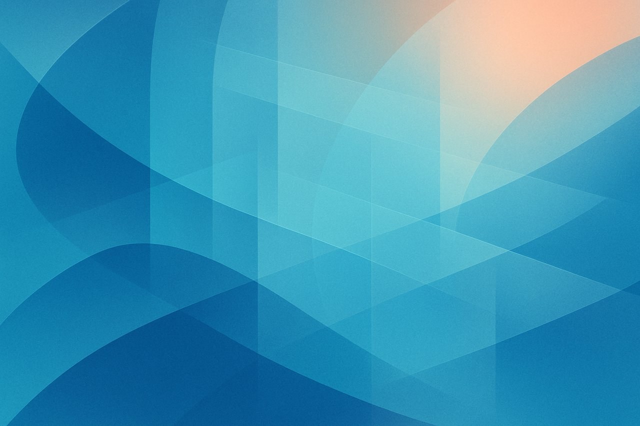 ABSOLUTELY NO TEXT in the image — no words, letters, digits, labels, signs.

VISUAL APPROACH: abstract geometric composi