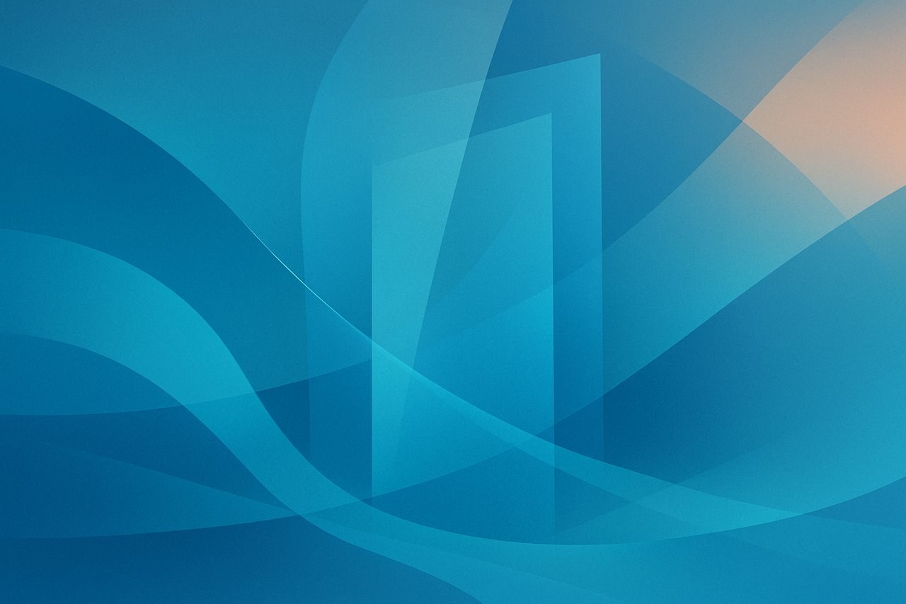 ABSOLUTELY NO TEXT in the image — no words, letters, digits, labels, signs.

VISUAL APPROACH: abstract geometric composi